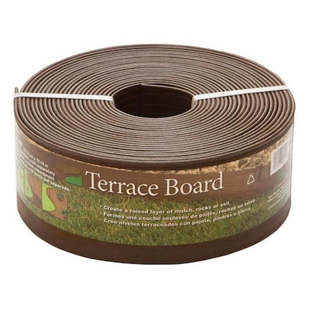 Master Mark Master Mark 94340 Terrace 4 in. x 40 ft. Brown Board Landscape Edging 7385545